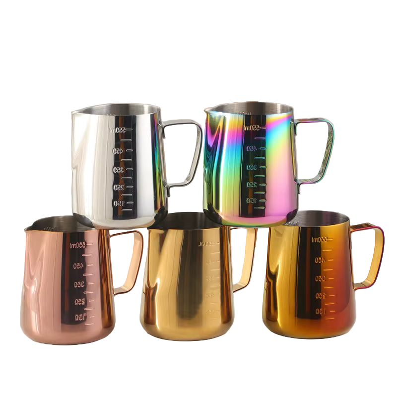 Stainless Steel Chic Frothing Pitcher With Measurements